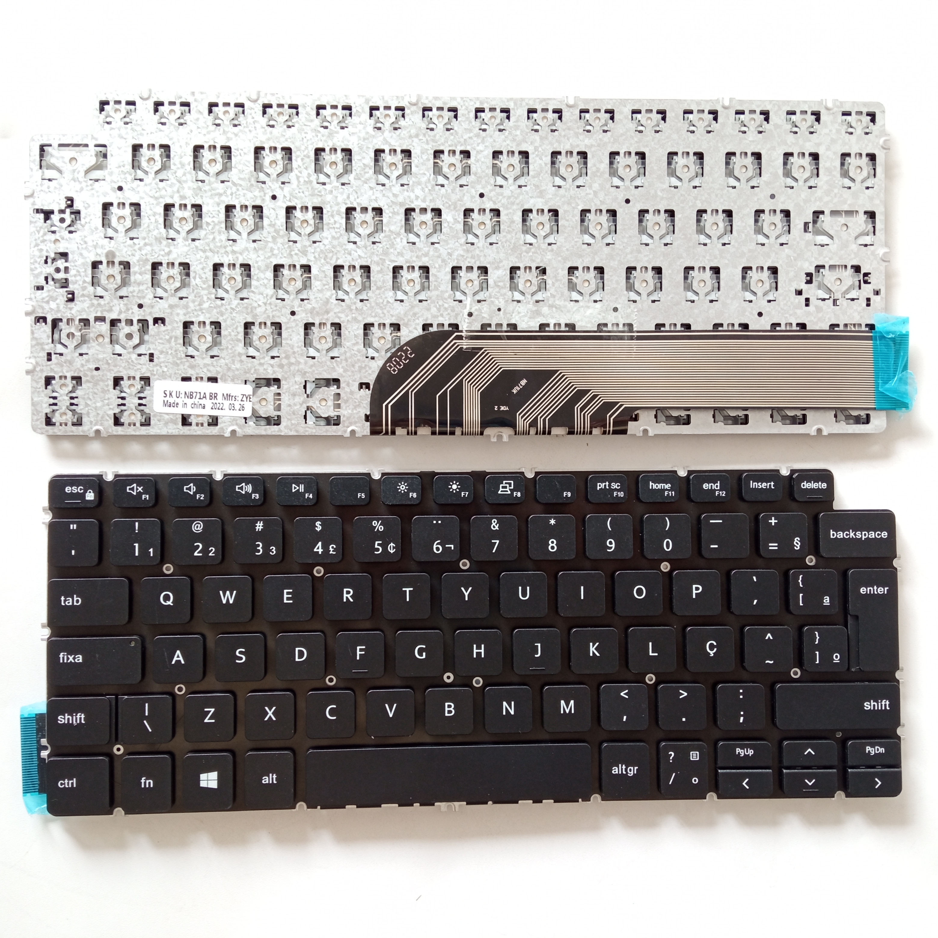Picture of New Replacement Laptop Keyboard For DELL 5390/5391/5490/5491/7490/7491 BLACK (OEM) BR Layout